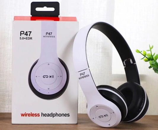 "Bluetooth 5.0 P47 TWS Stereo Headphones for Mobile Android iOS"