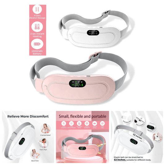 "Heating and Vibrating Digital Period Pad for Healing Period Cramps "