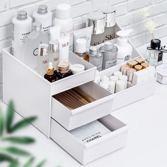 "1pc White New Drawer Makeup Storage Box"