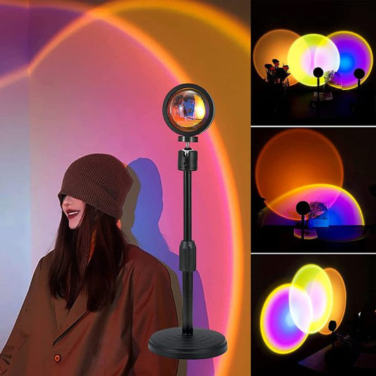 "Sunset Lamp Sunset Light Projector, 16 Colors Sunset Projection with Remote Control"