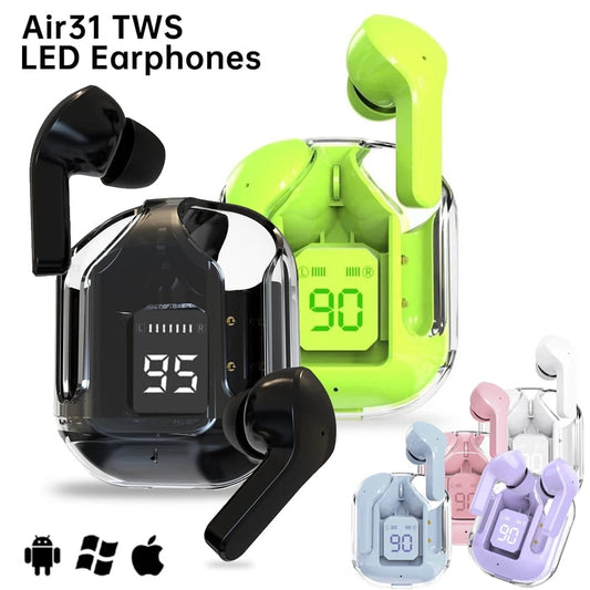 "AIR31 Wireless with LED Digital Display Earbuds"